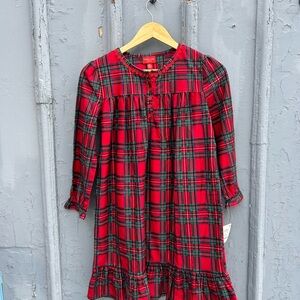 Plaid kids Pyjamas Dress, kids 10/12
